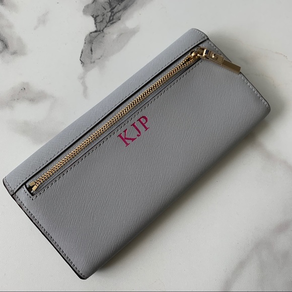 Kats Spade Leather Wallet in Robbins-Egg Blue - Picture 3 of 6